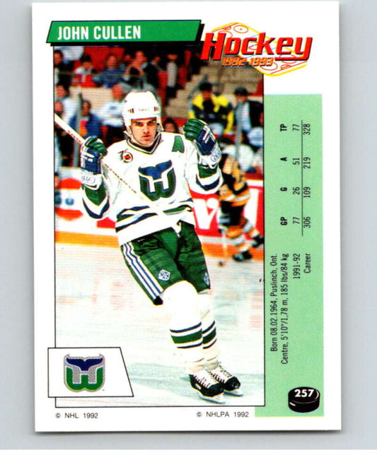 1992-93 Panini Stickers Hockey  #257 John Cullen   V83002 Image 1