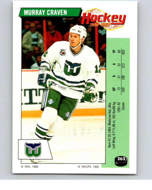 1992-93 Panini Stickers Hockey  #262 Murray Craven   V83012 Image 1