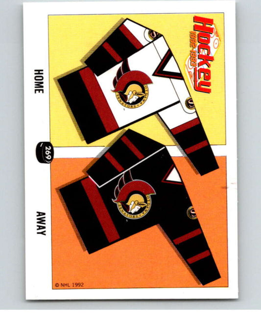 1992-93 Panini Stickers Hockey  #269 Senators Jersey   V83022 Image 1