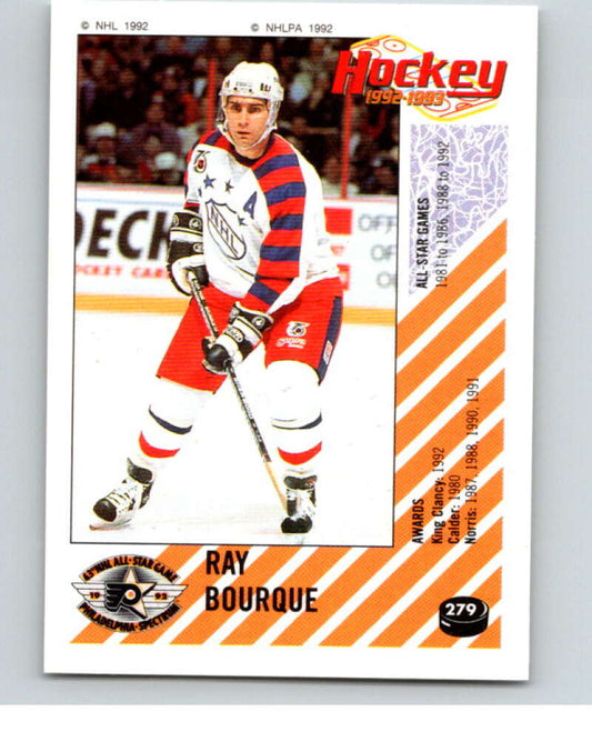 1992-93 Panini Stickers Hockey  #279 Ray Bourque AS  Boston Bruins  V83041 Image 1