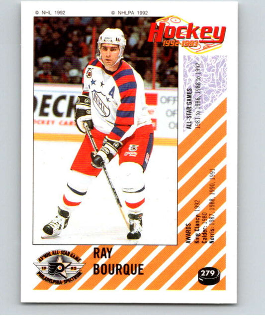 1992-93 Panini Stickers Hockey  #279 Ray Bourque AS  Boston Bruins  V83043 Image 1