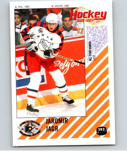 1992-93 Panini Stickers Hockey  #282 Jaromir Jagr AS  Pittsburgh Penguins  V83050 Image 1