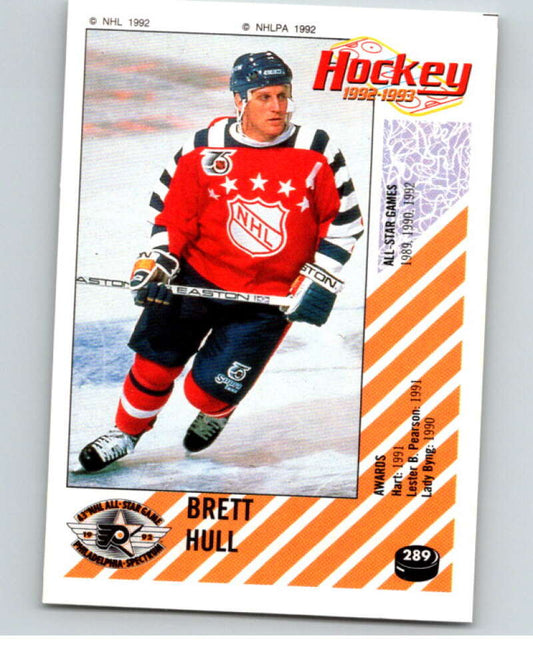 1992-93 Panini Stickers Hockey  #289 Brett Hull AS  St. Louis Blues  V83056 Image 1