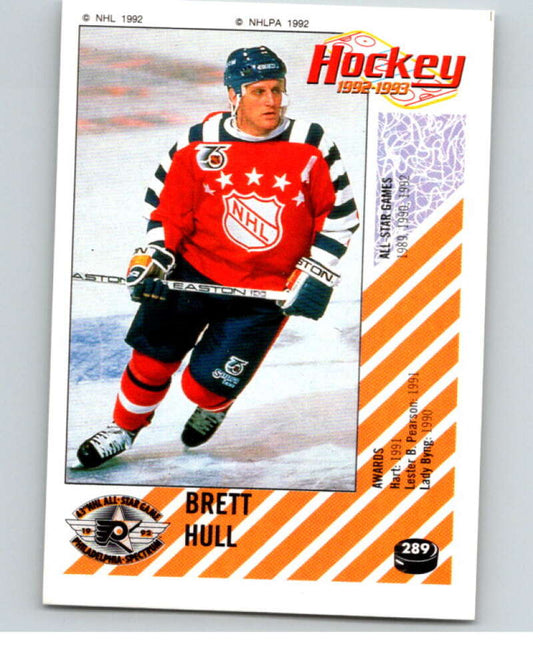 1992-93 Panini Stickers Hockey  #289 Brett Hull AS  St. Louis Blues  V83057 Image 1