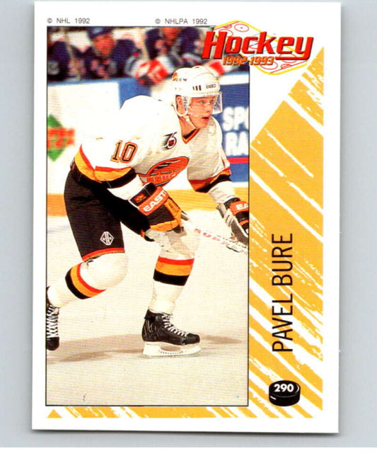 1992-93 Panini Stickers Hockey  #290 Pavel Bure  Vancouver Canucks  V83058 Image 1
