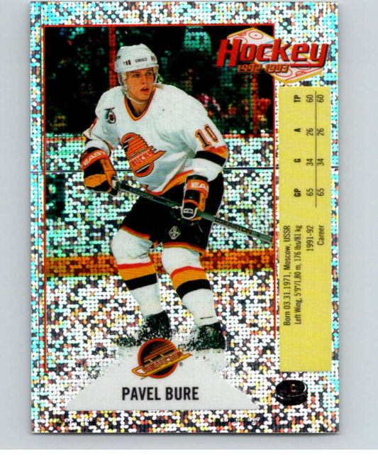 1992-93 Panini Stickers Hockey  #C Pavel Bure  Vancouver Canucks  V83079 Image 1