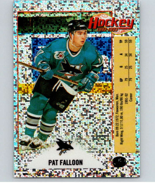 1992-93 Panini Stickers Hockey  #K Pat Falloon  San Jose Sharks  V83093 Image 1