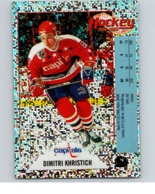 1992-93 Panini Stickers Hockey  #N Dimitri Khristich  Washington Capitals  V83096 Image 1