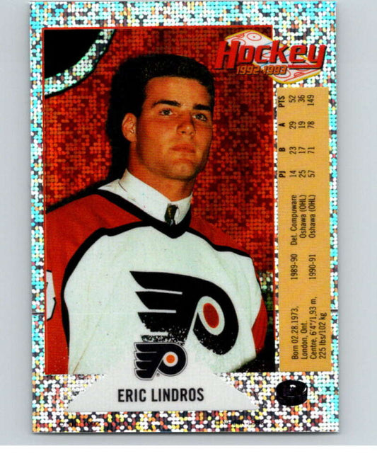 1992-93 Panini Stickers Hockey  #P Eric Lindros  Philadelphia Flyers  V83100 Image 1