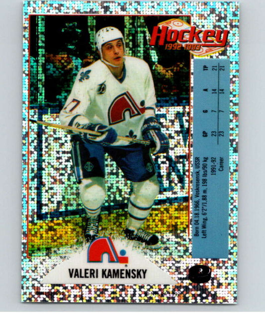 1992-93 Panini Stickers Hockey  #R Valeri Kamensky  Quebec Nordiques  V83101 Image 1