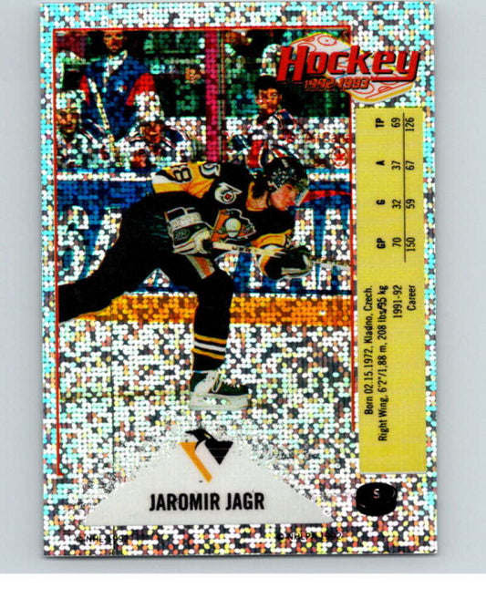 1992-93 Panini Stickers Hockey  #S Jaromir Jagr  Pittsburgh Penguins  V83105 Image 1