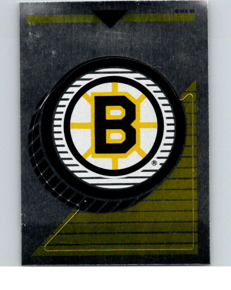 1993-94 Panini Stickers Hockey #1 Bruins Logo   V83110 Image 1