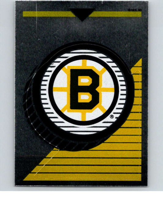 1993-94 Panini Stickers Hockey #1 Bruins Logo   V83111 Image 1