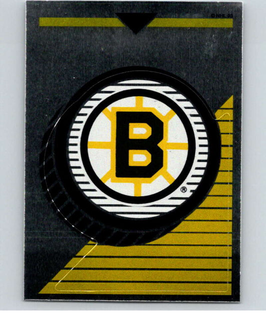 1993-94 Panini Stickers Hockey #1 Bruins Logo   V83112 Image 1