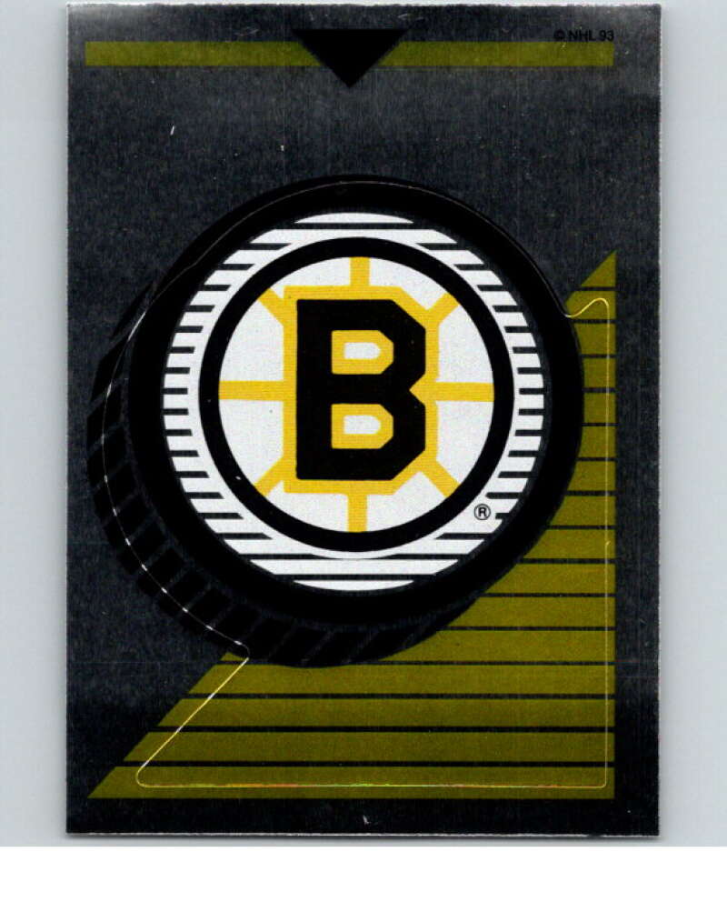 1993-94 Panini Stickers Hockey #1 Bruins Logo   V83113 Image 1