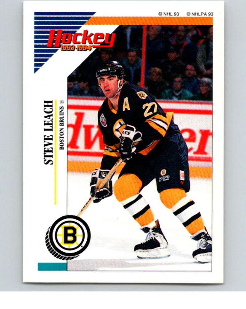 1993-94 Panini Stickers Hockey  #5 Steve Leach  Boston Bruins  V83133 Image 1