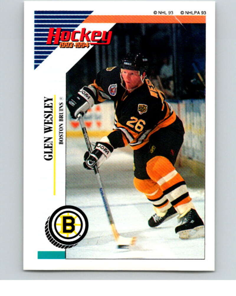 1993-94 Panini Stickers Hockey  #6 Glen Wesley  Boston Bruins  V83139 Image 1