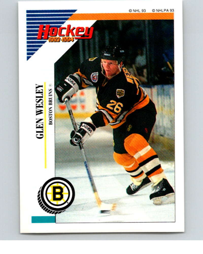 1993-94 Panini Stickers Hockey  #6 Glen Wesley  Boston Bruins  V83140 Image 1