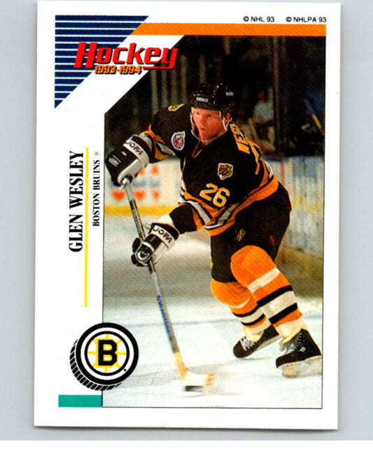 1993-94 Panini Stickers Hockey  #6 Glen Wesley  Boston Bruins  V83143 Image 1