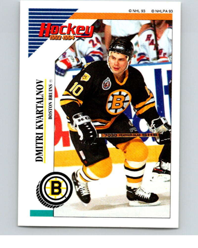 1993-94 Panini Stickers Hockey  #7 Dmitri Kvartalnov  Boston Bruins  V83148 Image 1