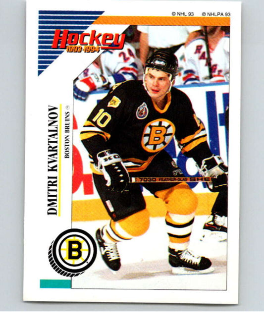 1993-94 Panini Stickers Hockey  #7 Dmitri Kvartalnov  Boston Bruins  V83149 Image 1