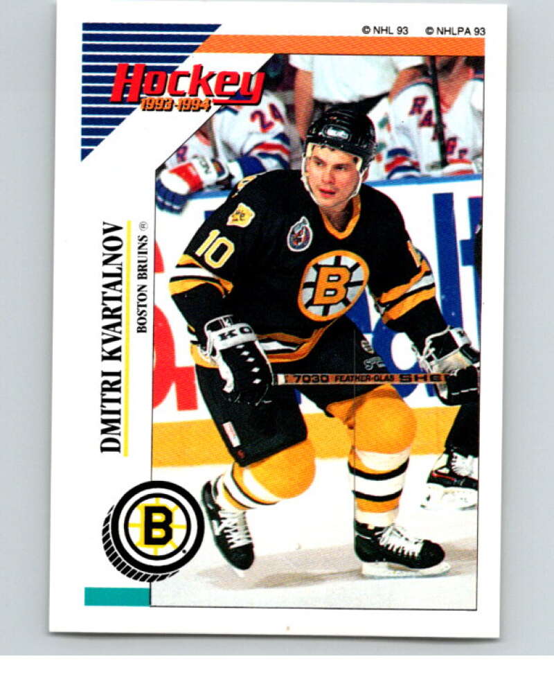 1993-94 Panini Stickers Hockey  #7 Dmitri Kvartalnov  Boston Bruins  V83151 Image 1