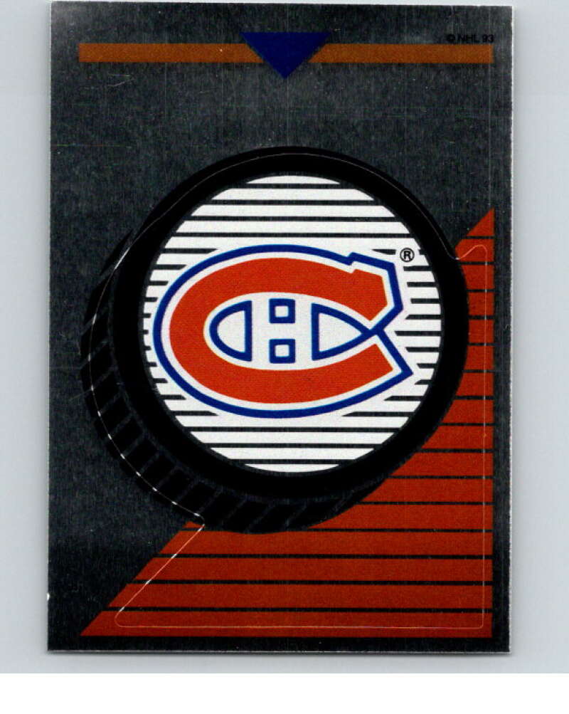 1993-94 Panini Stickers Hockey  #12 Canadiens Logo   V83173 Image 1