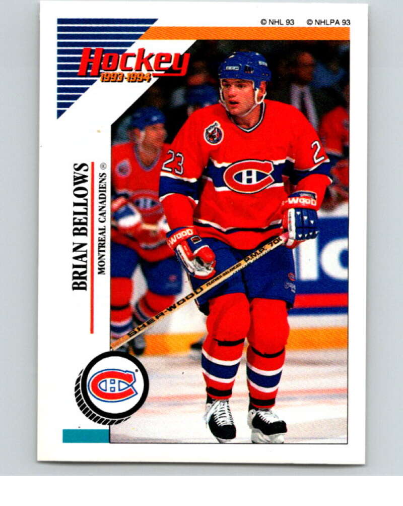 1993-94 Panini Stickers Hockey  #15 Brian Bellows  Montreal Canadiens  V83191 Image 1