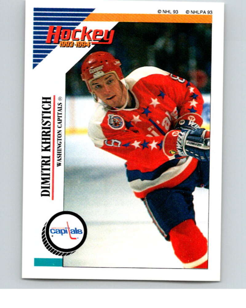 1993-94 Panini Stickers Hockey  #28 Dimitri Khristich  Washington  V83233 Image 1