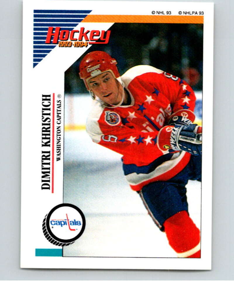 1993-94 Panini Stickers Hockey  #28 Dimitri Khristich  Washington  V83234 Image 1