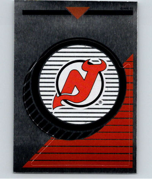 1993-94 Panini Stickers Hockey  #34 Devils Logo   V83247 Image 1