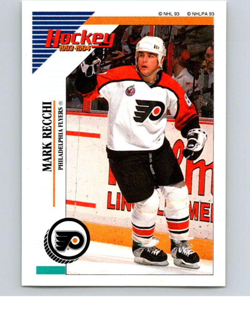 1993-94 Panini Stickers Hockey  #46 Mark Recchi  Philadelphia Flyers  V83278 Image 1