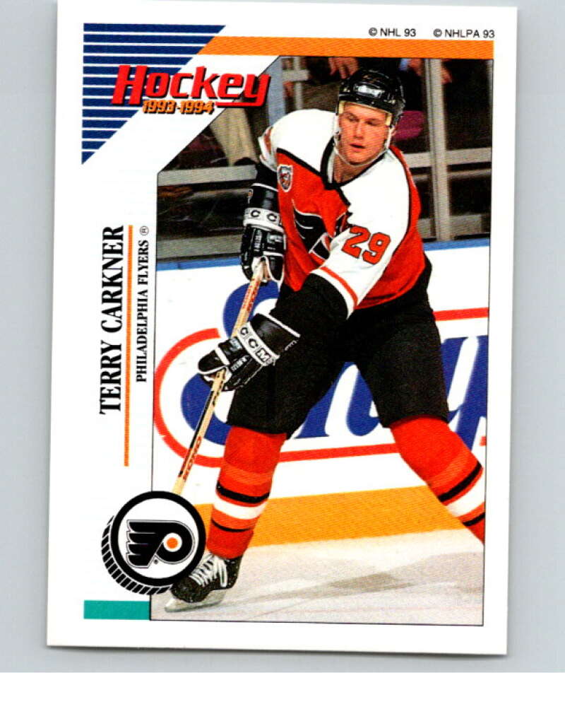 1993-94 Panini Stickers Hockey  #54 Terry Carkner   V83305 Image 1