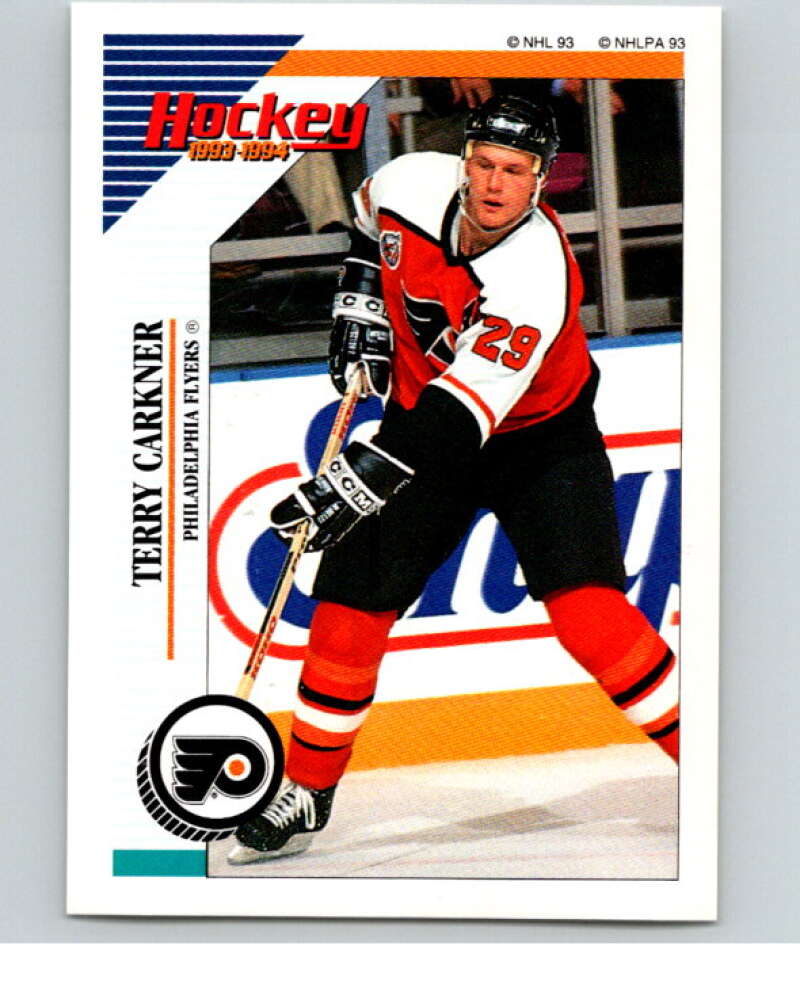 1993-94 Panini Stickers Hockey  #54 Terry Carkner   V83306 Image 1