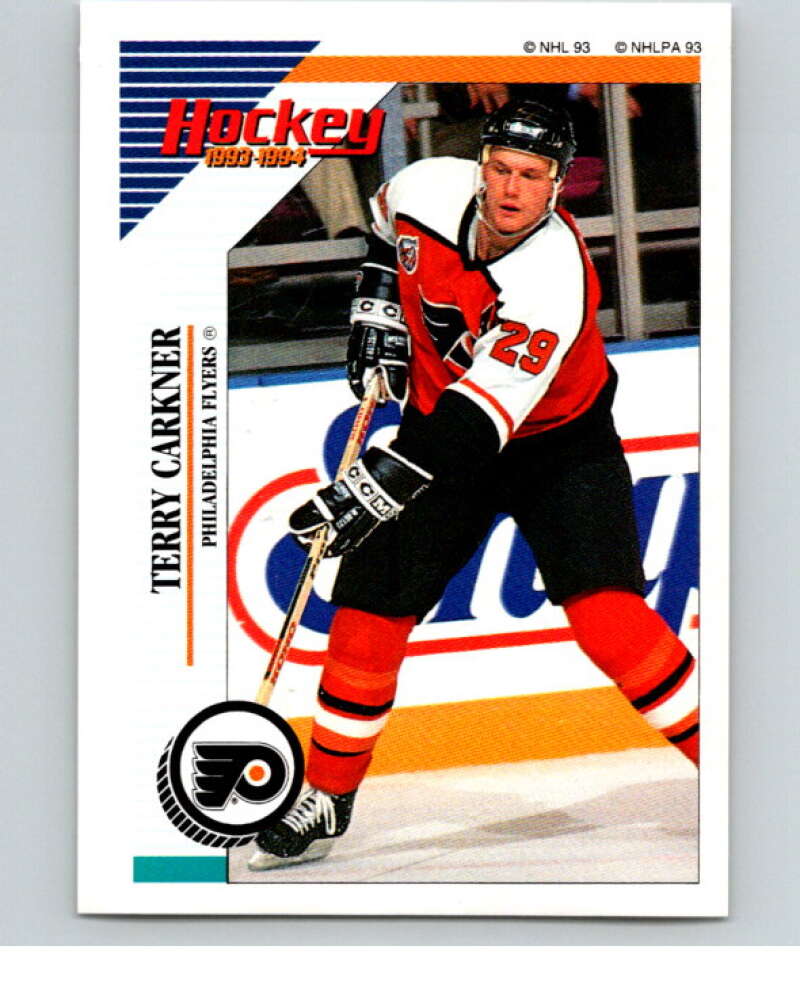 1993-94 Panini Stickers Hockey  #54 Terry Carkner   V83307 Image 1