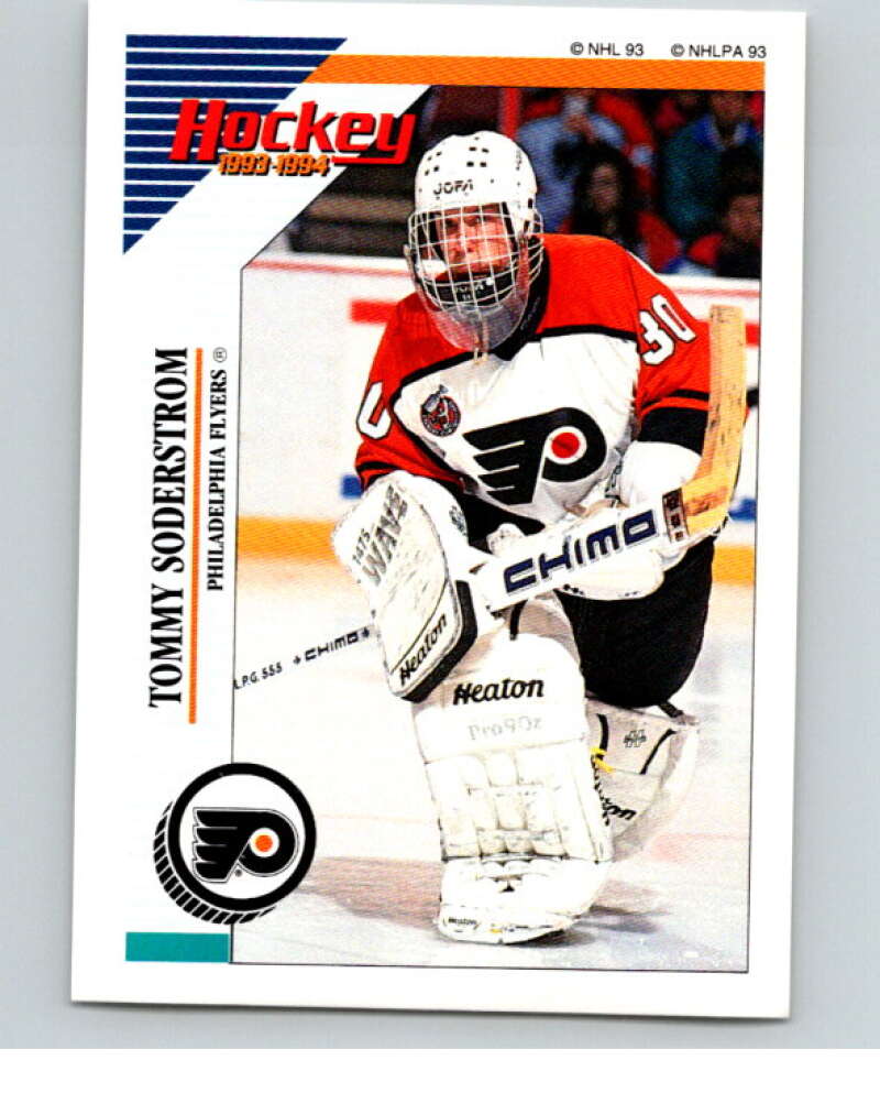 1993-94 Panini Stickers Hockey  #55 Tommy Soderstrom  Philadelphia Flyers  V83308 Image 1