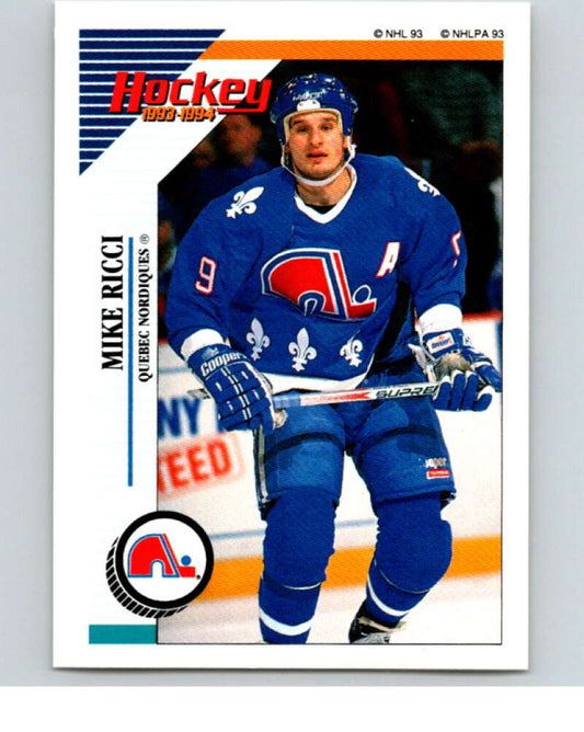 1993-94 Panini Stickers Hockey  #69 Mike Ricci  Quebec Nordiques  V83348 Image 1