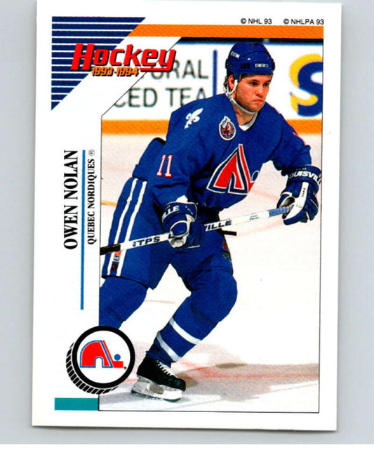 1993-94 Panini Stickers Hockey  #70 Owen Nolan  Quebec Nordiques  V83353 Image 1