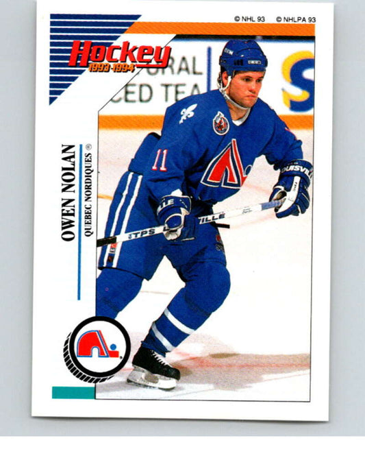 1993-94 Panini Stickers Hockey  #70 Owen Nolan  Quebec Nordiques  V83356 Image 1