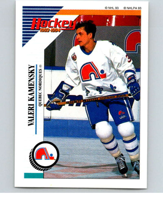 1993-94 Panini Stickers Hockey  #72 Valeri Kamensky  Quebec Nordiques  V83364 Image 1