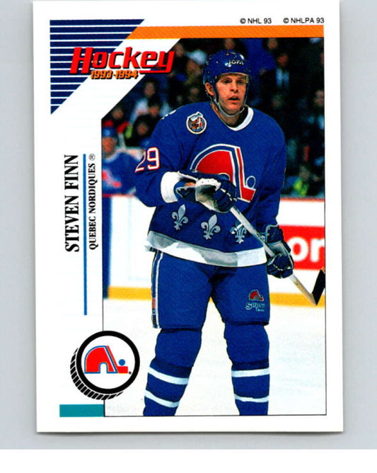 1993-94 Panini Stickers Hockey  #75 Steven Finn  Quebec Nordiques  V83381 Image 1