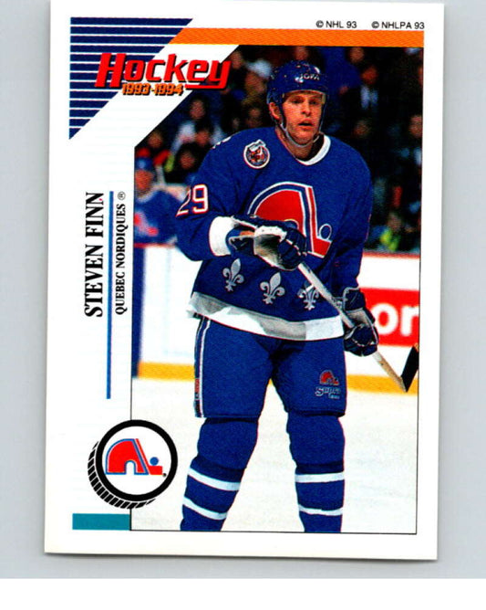 1993-94 Panini Stickers Hockey  #75 Steven Finn  Quebec Nordiques  V83384 Image 1