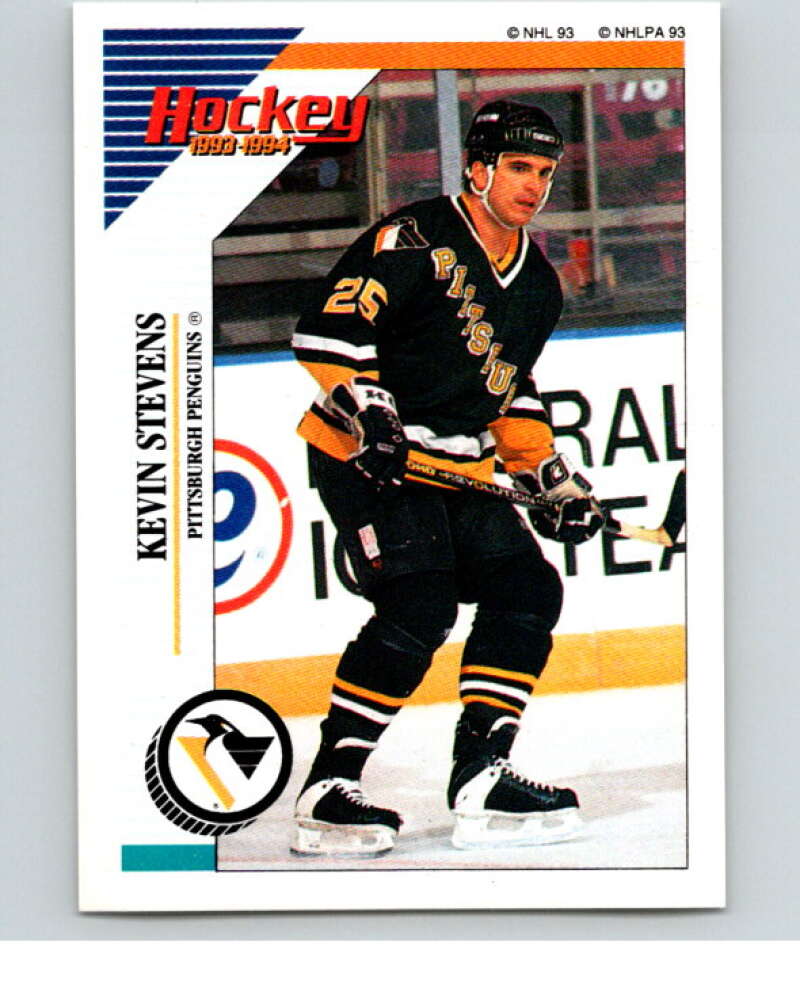 1993-94 Panini Stickers Hockey  #79 Kevin Stevens  Pittsburgh Penguins  V83390 Image 1