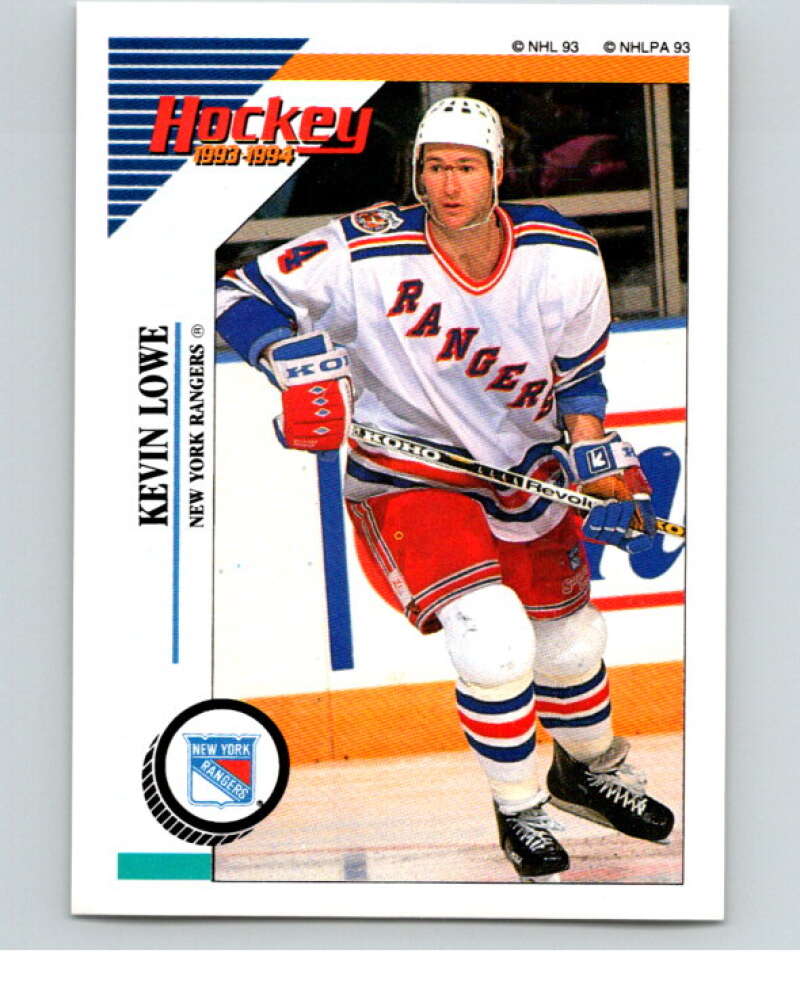 1993-94 Panini Stickers Hockey  #97 Kevin Lowe  New York Rangers  V83476 Image 1