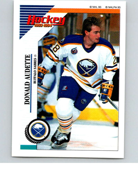 1993-94 Panini Stickers Hockey  #103 Donald Audette  Buffalo Sabres  V83493 Image 1