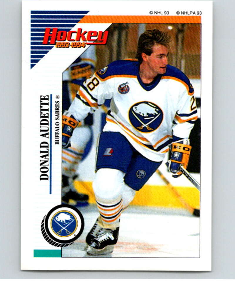 1993-94 Panini Stickers Hockey  #103 Donald Audette  Buffalo Sabres  V83494 Image 1
