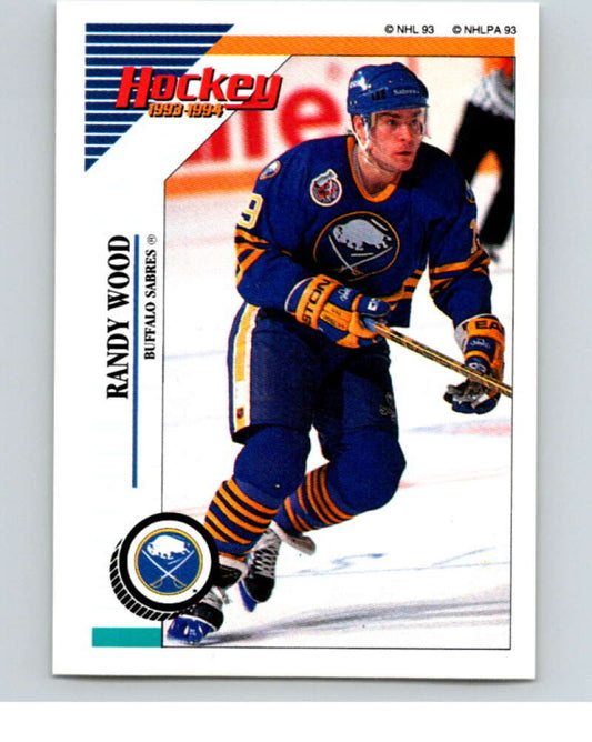 1993-94 Panini Stickers Hockey  #105 Randy Wood  Buffalo Sabres  V83499 Image 1