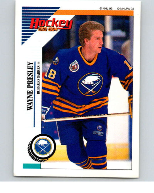 1993-94 Panini Stickers Hockey  #107 Wayne Presley  Buffalo Sabres  V83504 Image 1