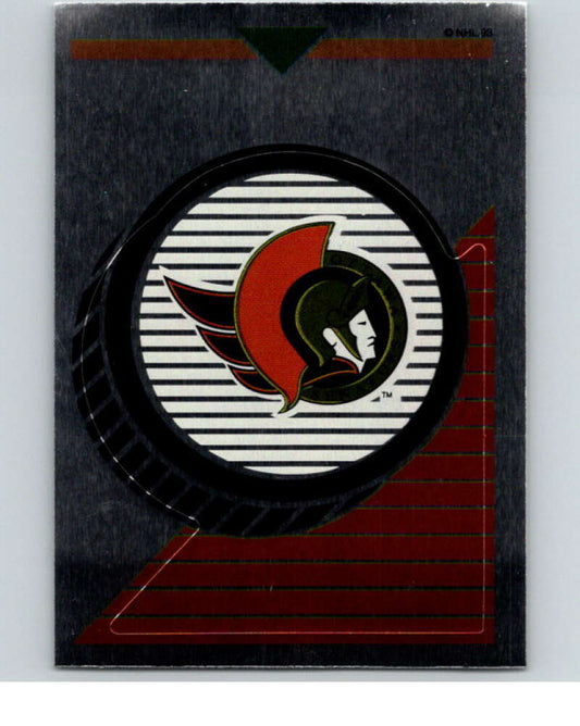1993-94 Panini Stickers Hockey  #111 Senators Logo   V83510 Image 1
