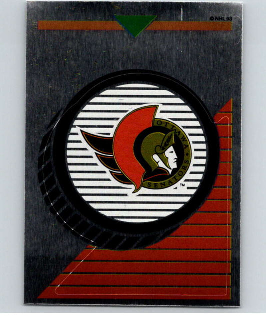 1993-94 Panini Stickers Hockey  #111 Senators Logo   V83511 Image 1